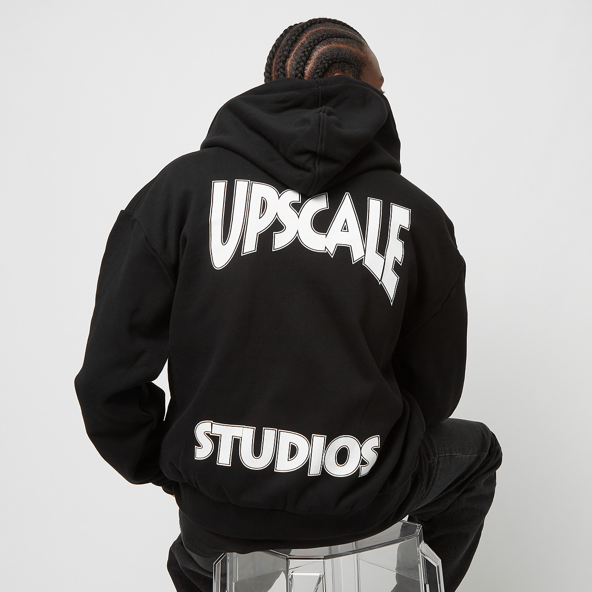 Upscale Studios Ultra Heavy Oversize Zip Jacket, Upscale by Mister Tee, Apparel, Schwarz,Orange, Größe: M